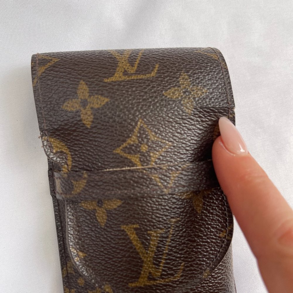 Authentic Vintage Louis Vuitton Monogram Etui a Lunettes Rabat Glasses Case - Picture 13 of 14